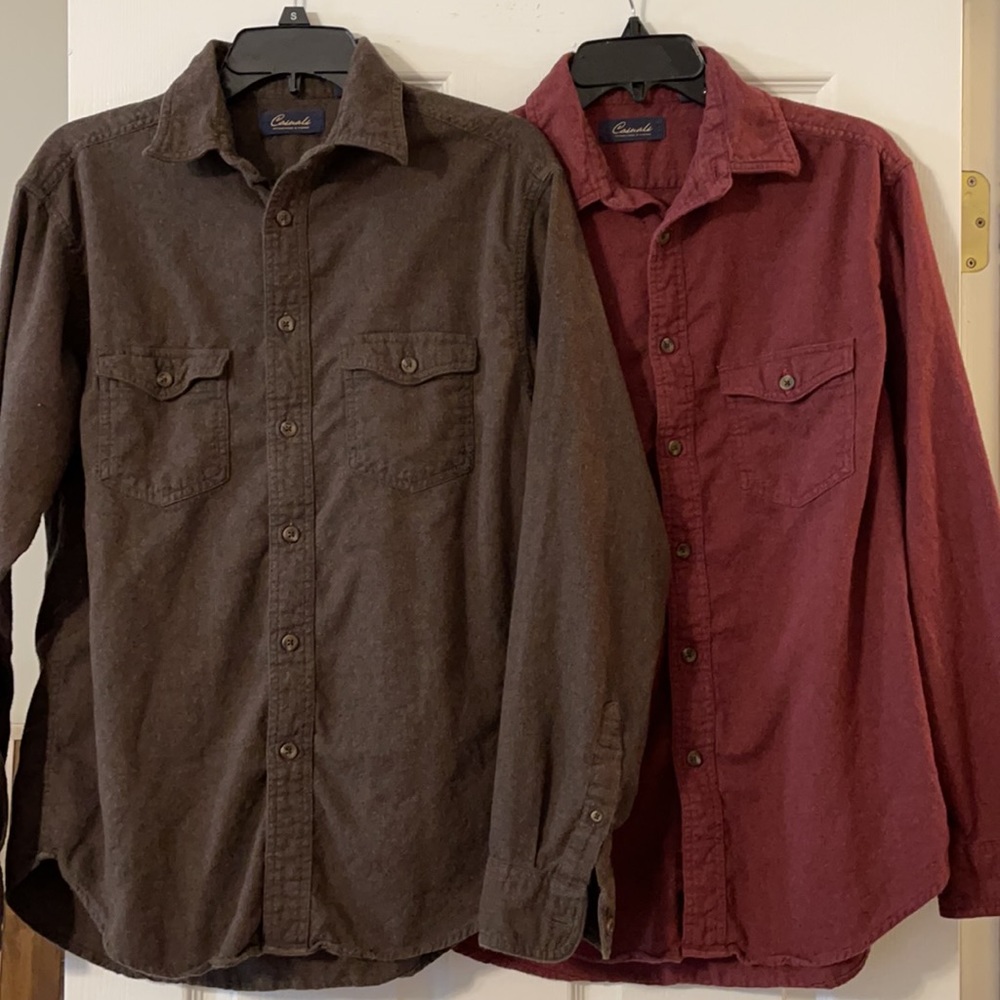 2 Long sleeve button down shirts - Roundtree & Yorke Casuals